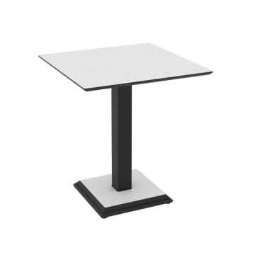 Kvadratna oksidna miza s kovinsko nogo 68x75H cm | Berri
