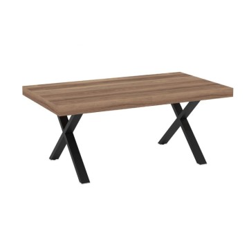 Raztegljiva miza s hrastovim vrhom iz MDF in črnimi nogami 180x100x76H Anglija