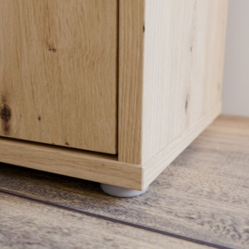 Večnamenska garderobna omara 6 vrat 109x35x192 hrast barva Medea