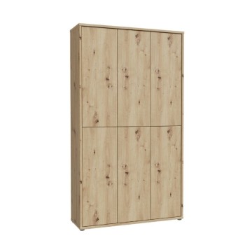 Večnamenska garderobna omara 6 vrat 109x35x192 hrast barva Medea