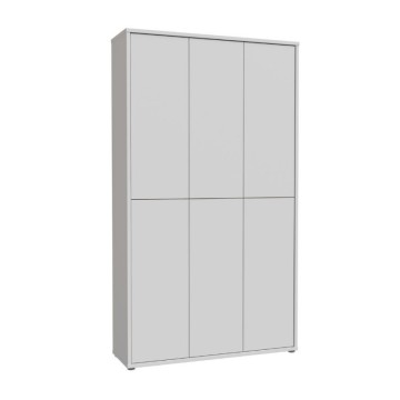 Večnamenska omara 6 vrat 109x35x192 svetlo siva barva Medea