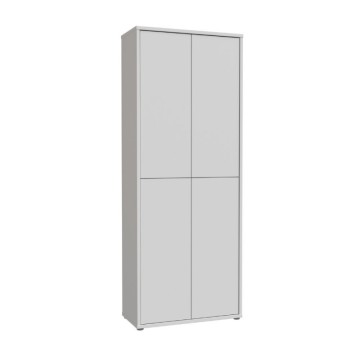 Večnamenska omara 4 vrata 74,5x35x192 svetlo siva barva Medea