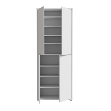 Večnamenska omara 4 vrata 74,5x35x192 svetlo siva barva Medea