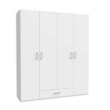 copy of Garderobna omara 2 vrati 1 predal bela 89x54x210,5H Arcadia