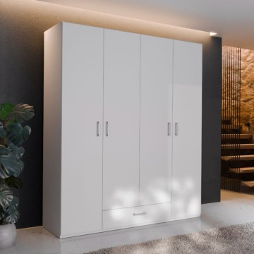 copy of Garderobna omara 2 vrati 1 predal bela 89x54x210,5H Arcadia