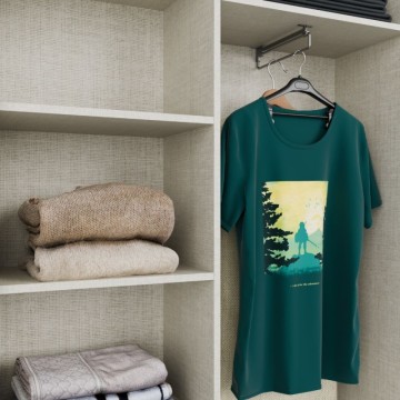 Garderobna omara z 2 drsnima vratoma 150x39x210 bela Nico