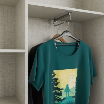 Garderobna omara z 2 drsnima vratoma 150x39x210 bela Nico