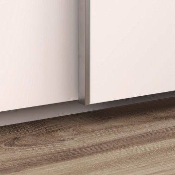 Garderobna omara z 2 drsnimi vrati in ogledalom 150x61x235H bela Afra