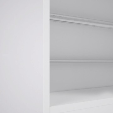 Scarpiera con anta a specchio reversibile colore bianco 50x20x180H Nyx