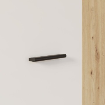 Večnamenska garderobna omara 2 hrastova vrata z belimi vrati 69x36,5x181H Teodoro