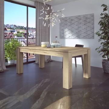 Raztegljiva miza 1475 z osrednjim podaljškom hrastova barva 190x90x76H