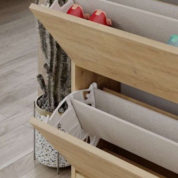 Omarica za čevlje SHC540OAK s štirimi vrati hrast