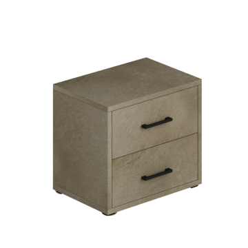 Nočna omarica 2 predala 52x36x43H glinasta