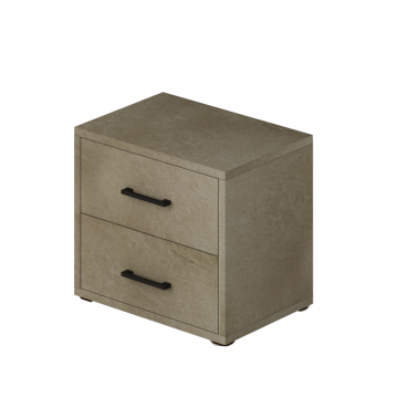 Nočna omarica 2 predala 52x36x43H glinasta