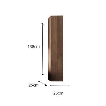 Salemi stenski kopalniški stolpec 26x138h hrast mercure