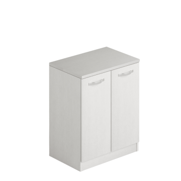 Kopalniška omarica za perilo z dvema vratoma 71x50x85,5 beli pepel