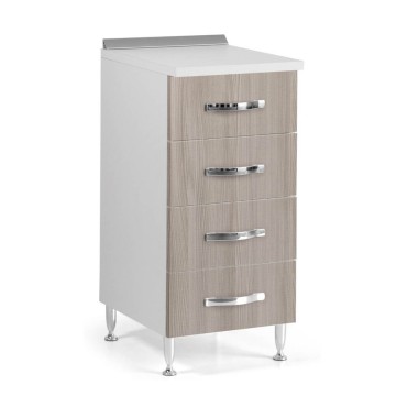 Komoda s 4 predali 40x50x85H elm