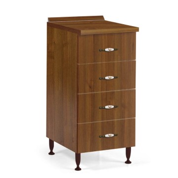 Komoda s 4 predali 40x50x85H antični oreh