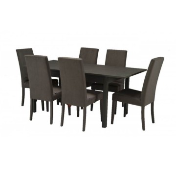 Raztegljiva miza FIRENZE 120x80 siv hrast