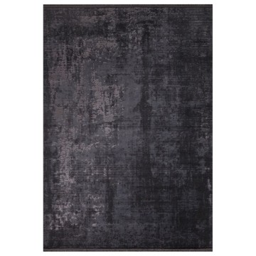 Vintage bambusova nedrseča preproga antracitne barve 160x230