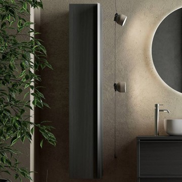 Adam stenski kopalniški stolpec 26x138h črni pepel