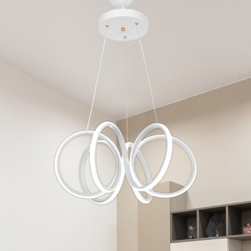 LED viseča svetilka Ilya spiralne oblike bela MDL4439