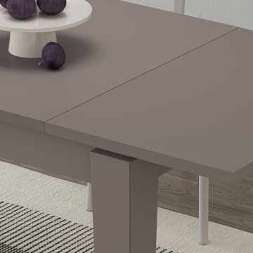 Tolmen podaljšana miza light mocha dove grey 140x80 cm