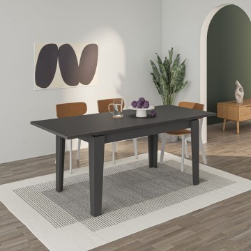 Tolmen antracit 140x80 cm raztegljiva miza