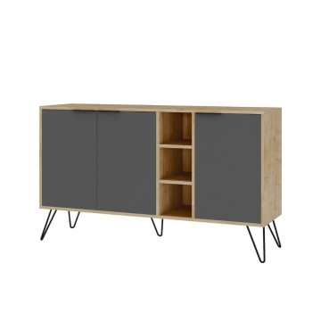 Bivak Clara hrast 3 vrata antracit 142x35,5x83h