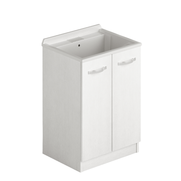 Laundry lavatoio due ante 61x50x86 bianco frassinato Laundry lavatoio due ante 61x50x86 bianco frassinato