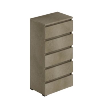 Cassettiera argilla 5 cassetti 47x40x127H