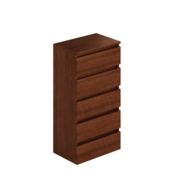 Cassettiera noce antico 5 cassetti 47x40x127H