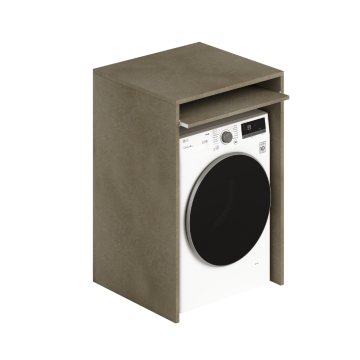 Laundry coprilavatrice in legno 71x65x105 argilla