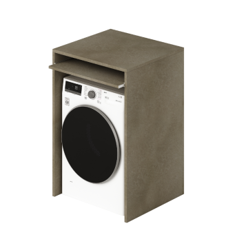 Laundry coprilavatrice in legno 71x65x105 argilla