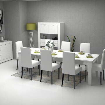 Natron bela 50x90 cm raztegljiva konzolna mizica