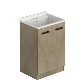 Laundry lavatoio due ante 61x50x86 argilla