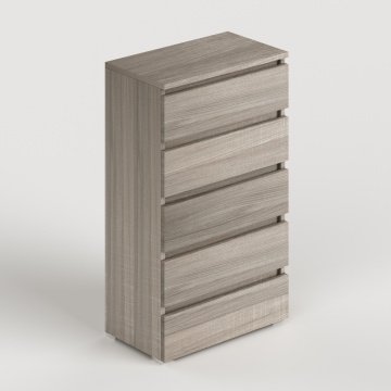 Komoda iz jelše 5 predalov 75x40x127H