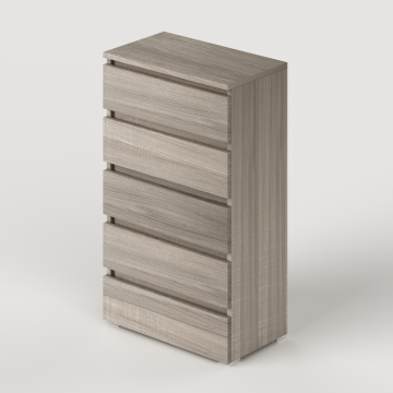Komoda iz jelše 5 predalov 75x40x127H