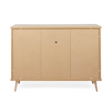 Epik 51 antracitno siva hrastova kredenca 3 vrata 120x40x88,3