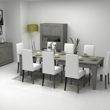 Konzolna mizica Natron cement 50x90 cm