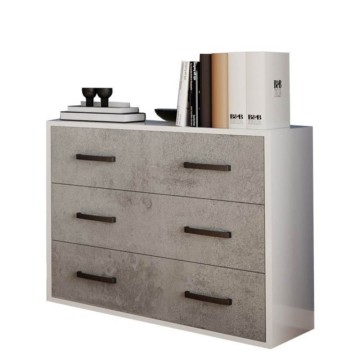 Komoda 3 predali 91x45x81H beton