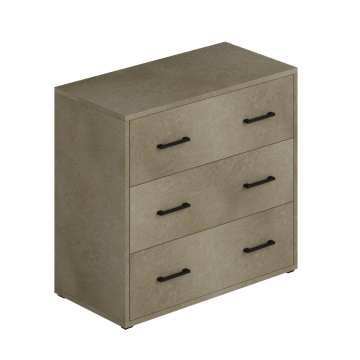 Komoda 3 predali 91x45x81H glinasta
