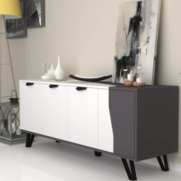 Bivak Jasmine 4 vrata 160x45x63H cm. bela litina