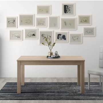 FLORENCE 120x80 podaljšana miza iz jilma
