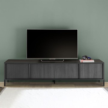 Giugi TV stojalo s 4 vrati, črna barva pepela 206x40x51