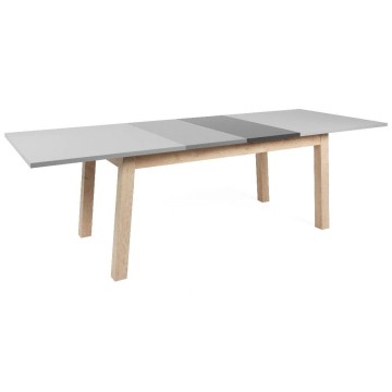 Raztegljiva miza H Epik 50A sivi hrast 160x90x75