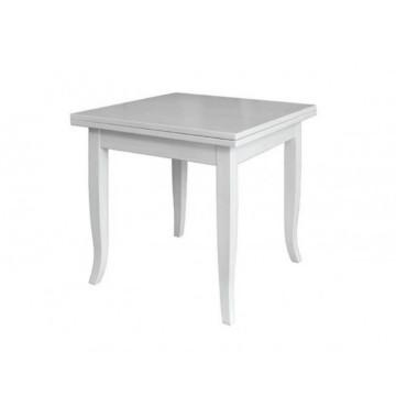 Kvadratna raztegljiva miza Verona bela 90x90