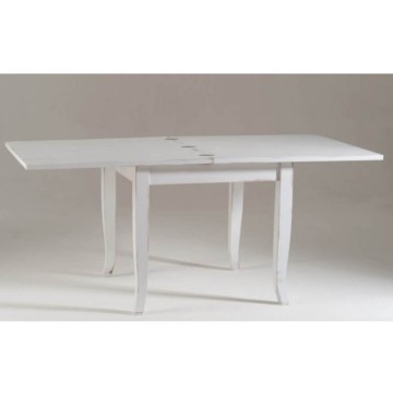 Kvadratna raztegljiva miza Verona bela 90x90
