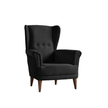 Bergere Olive fotelj temno siva tkanina