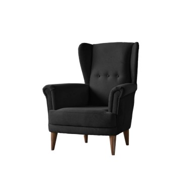 Bergere Olive fotelj temno siva tkanina